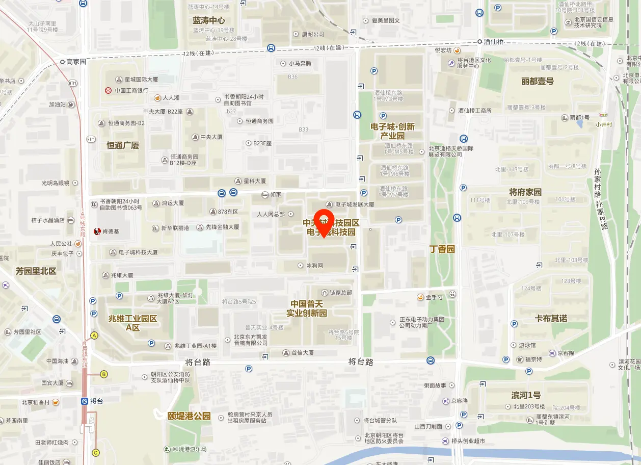 北京电子城科技研发中心地图位置